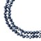 Crystal Lane DIY 2-Strand 7in Opaque Luster Finish Glass Rondelle Donut Bead Strands